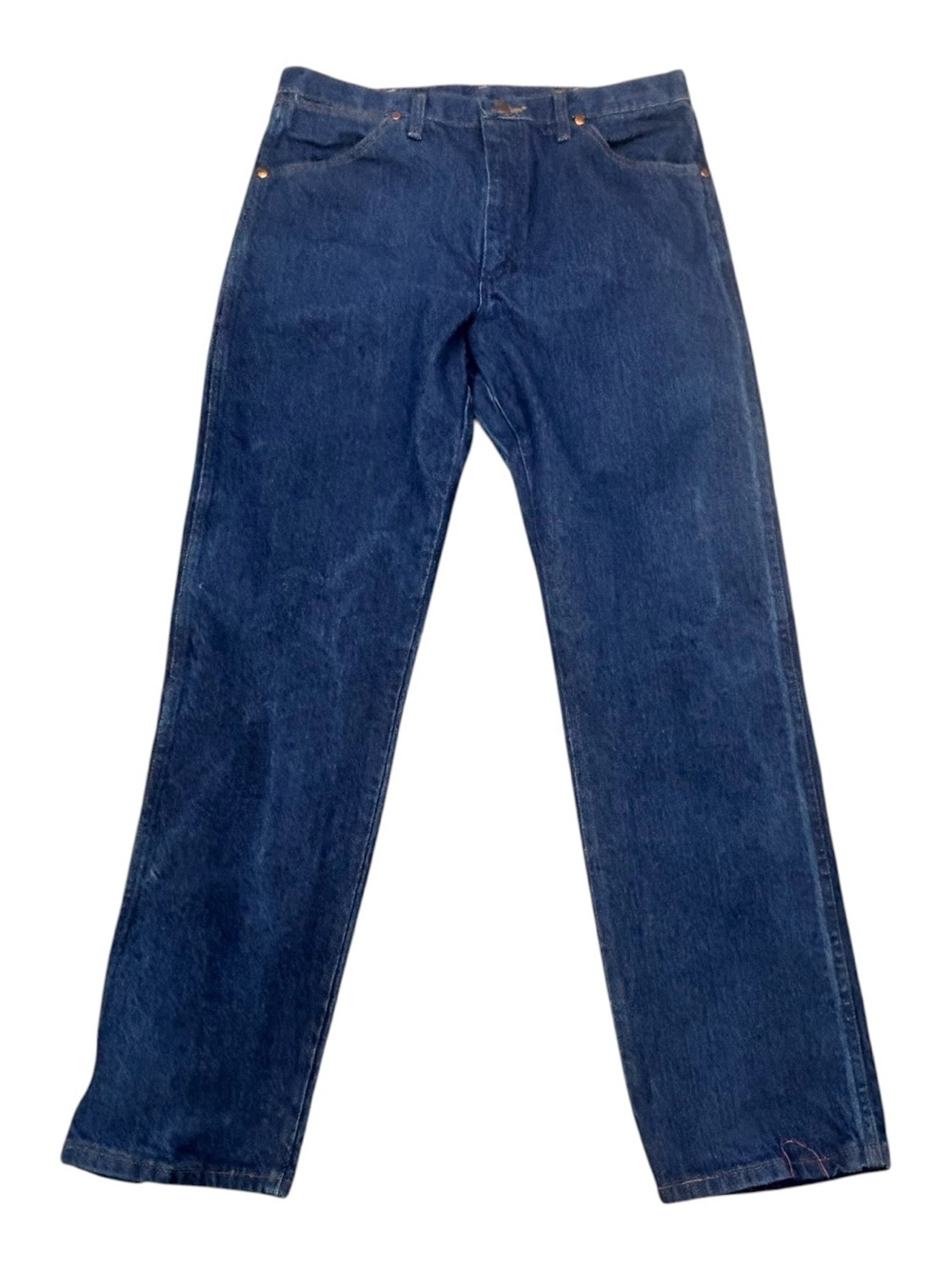 Wrangler 13MWZ Cowboy Cut Original Fit Jeans Men 35x32 Blue Medium Wash Denim